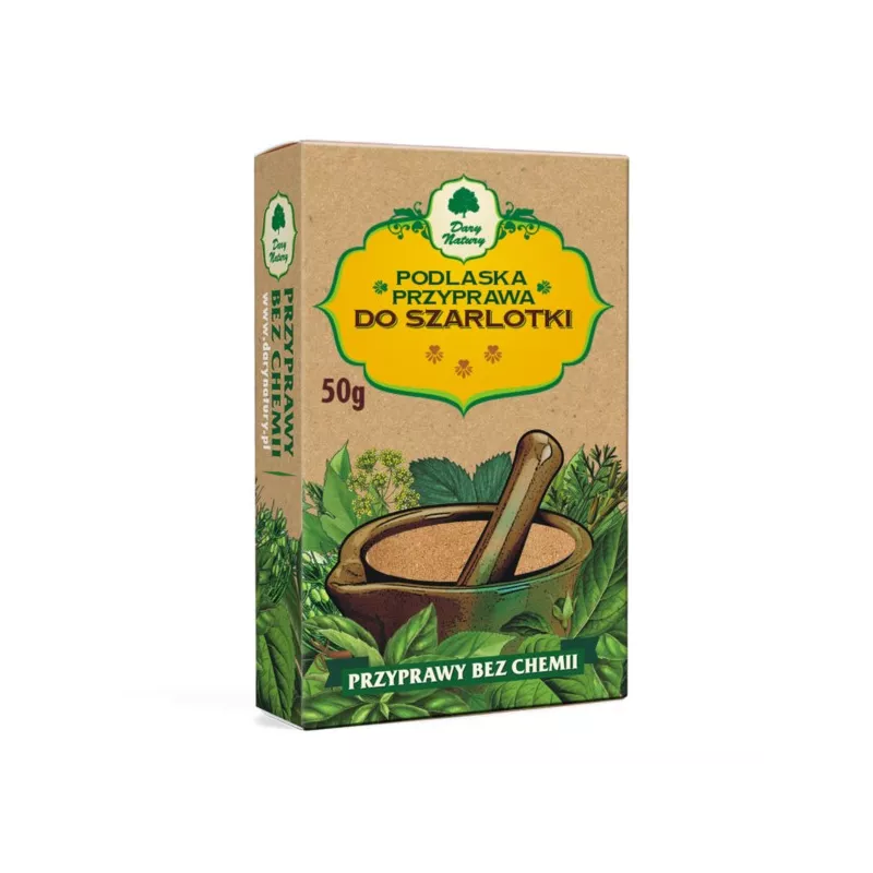 DARY NATURY PODLASKA PRZYPRAWA DO SZARLOTKI 50G DARY NATURY PODLASKA PRZYPRAWA DO SZARLOTKI 50G