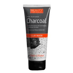 Beauty Formulas Maska Glinkowa z aktywnym węglem