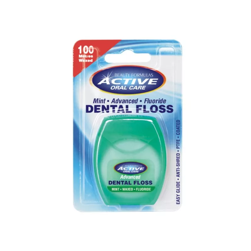 Beauty Formulas Nić dentystyczna Activ miętowa Beauty Formulas Nić dentystyczna Activ miętowa