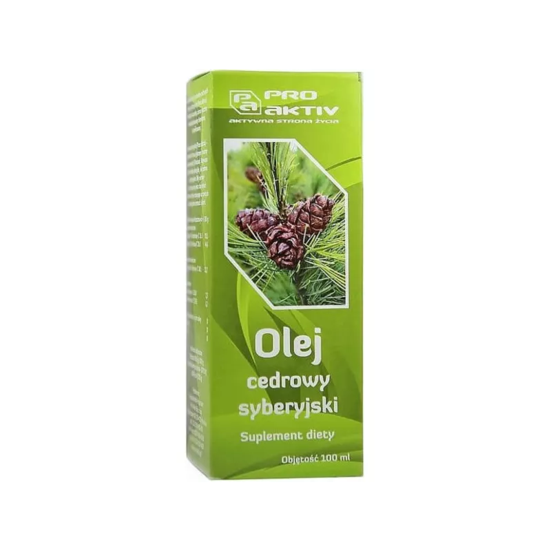 Pro Aktiv Olej Cedrowy syberyjski 100 ml Pro Aktiv Olej Cedrowy syberyjski 100 ml
