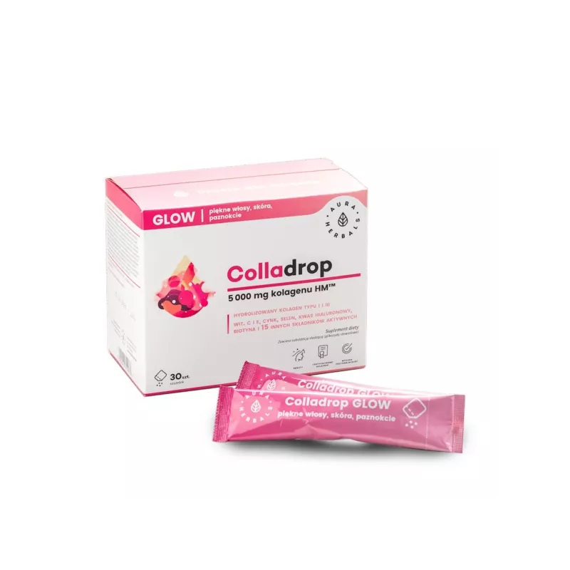 Aura Herbals Colladrop Glow kolagen morski 5000mg
