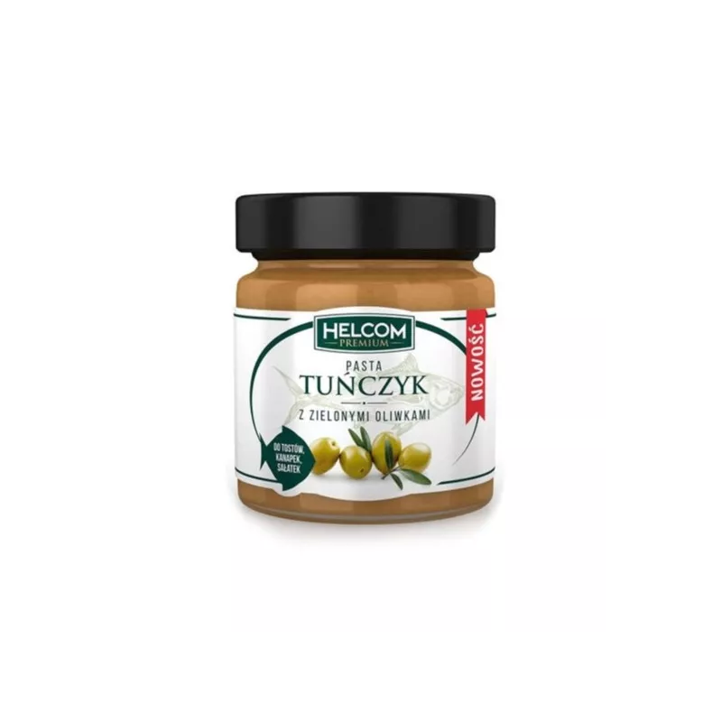 Helcom Pasta Tuńczyk z zielonymi oliwkami 180 g