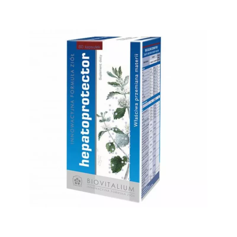 Biovitalium hepatoprotector wspiera wątrobę 60k. Biovitalium hepatoprotector wspiera wątrobę 60k.