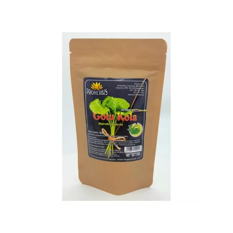 Proherbis Gotu Kola Wąkrotka azjatycka 50 g Proherbis Gotu Kola Wąkrotka azjatycka 50 g