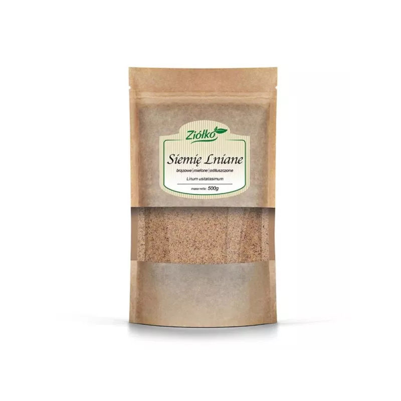Ziółko Siemię Lniane brązowe mielone 500 g Ziółko Siemię Lniane brązowe mielone 500 g