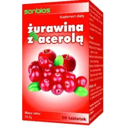 SANBIOS ŻURAWINA Z ACEROLĄ 60 TABL.