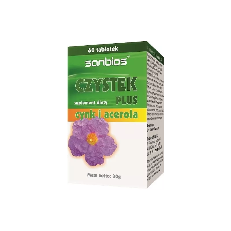 SANBIOS CZYSTEK 60 TAB SANBIOS CZYSTEK 60 TAB