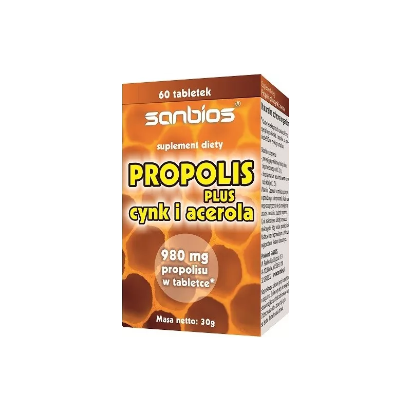 SANBIOS PROPOLIS PLUS 60 TAB SANBIOS PROPOLIS PLUS 60 TAB