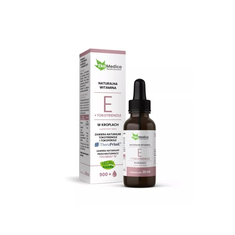 Ekamedica Witaminy E krople 30 ml naturalna