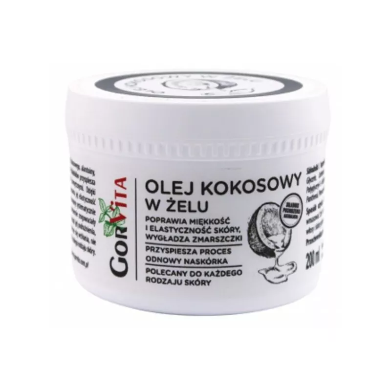 Gorvita Olej Kokosowy W Żelu 200 Ml zmarszczki Gorvita Olej Kokosowy W Żelu 200 Ml zmarszczki