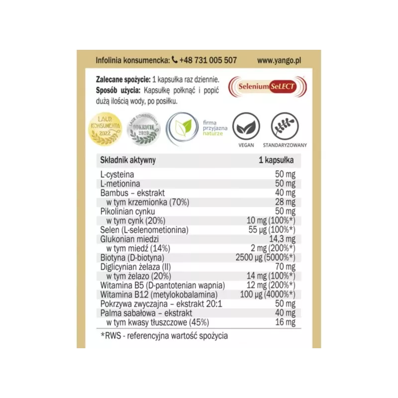 Yango More hair 90 k więcej włosów