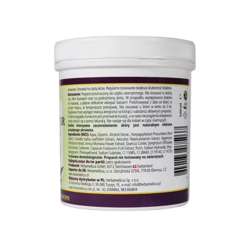 Herbamedicus Czarci Pazur Z konopiami 250 ml