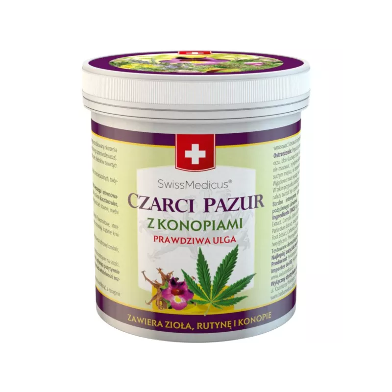 Herbamedicus Czarci Pazur Z konopiami 500 ml Herbamedicus Czarci Pazur Z konopiami 500 ml