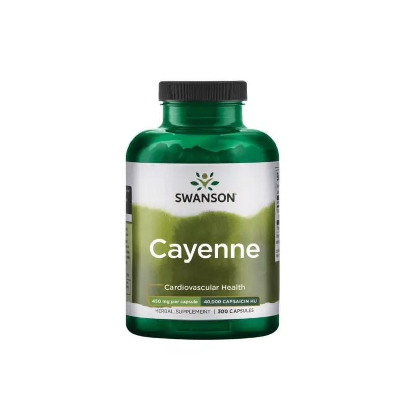 Swanson Cayenne (Pieprz Kajeński) 450 Mg 300 K Swanson Cayenne (Pieprz Kajeński) 450 Mg 300 K