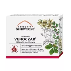 Venoczar 60 tabletek powlekanych ulga dla nóg Venoczar 60 tabletek powlekanych ulga dla nóg