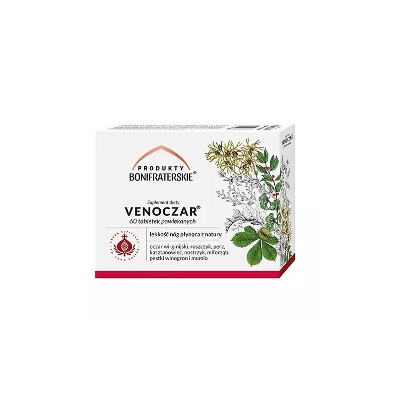 Venoczar 60 tabletek powlekanych ulga dla nóg Venoczar 60 tabletek powlekanych ulga dla nóg