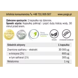 Yango Szafran z melatoniną 60 k