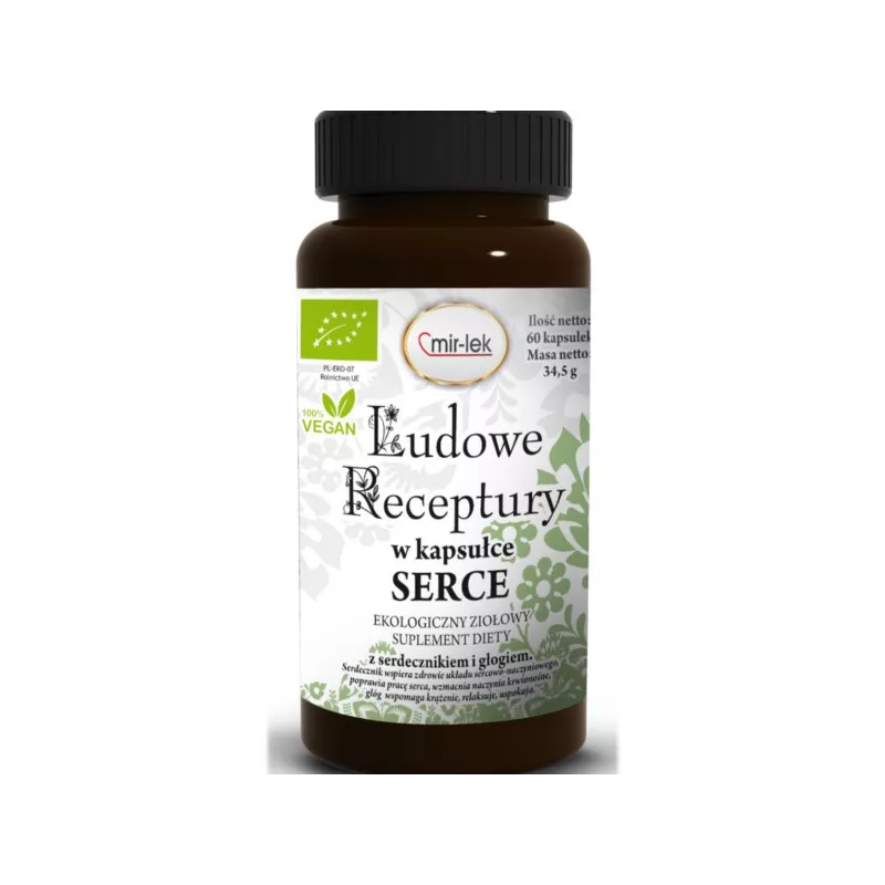 Mirlek Ludowe Receptury Serce w kapsułkach BIO Mirlek Ludowe Receptury Serce w kapsułkach BIO