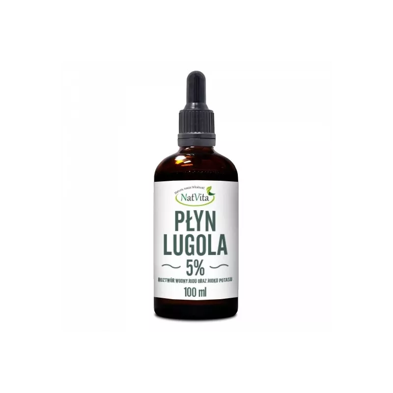 Natvita Płyn Lugola 5% 100 ml JOD Natvita Płyn Lugola 5% 100 ml JOD