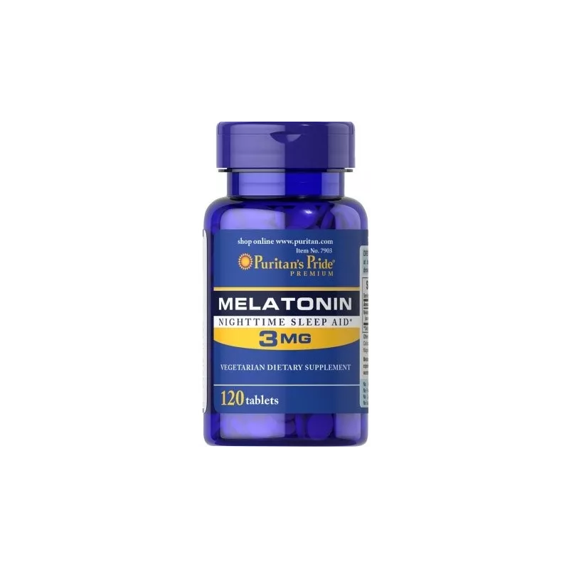 PURITANS PRIDE MELATONINA 3 MG 120 TAB PURITANS PRIDE MELATONINA 3 MG 120 TAB