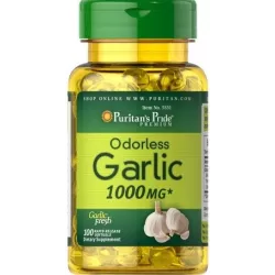 PURITANS PRIDE CZOSNEK BEZZAPACHOWY 1000MG 100KAP