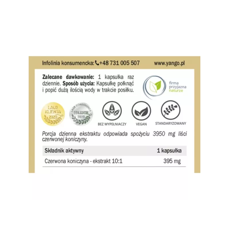 Yango Czerwona Koniczyna 395 Mg 90 K menopauza