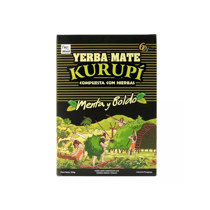 Yerba Mate Kurupi Compuesta con Hierbas 500 g Yerba Mate Kurupi Compuesta con Hierbas 500 g