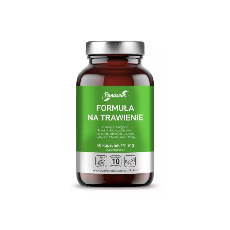 Panaseus Formuła na trawienie 50 kapsułek Panaseus Formuła na trawienie 50 kapsułek
