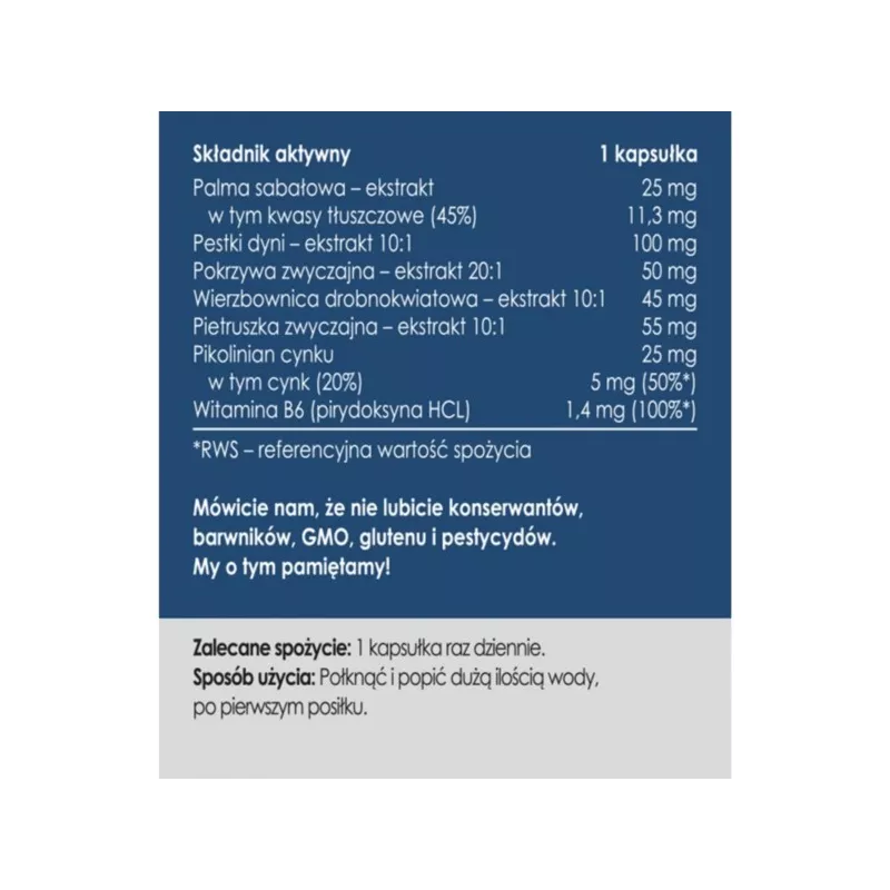 Panaseus Zdrowa Prostata 50 kapsułek