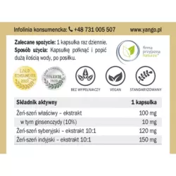 Yango Żeń-Szeń Forte 90 K Yango Żeń-Szeń Forte 90 K