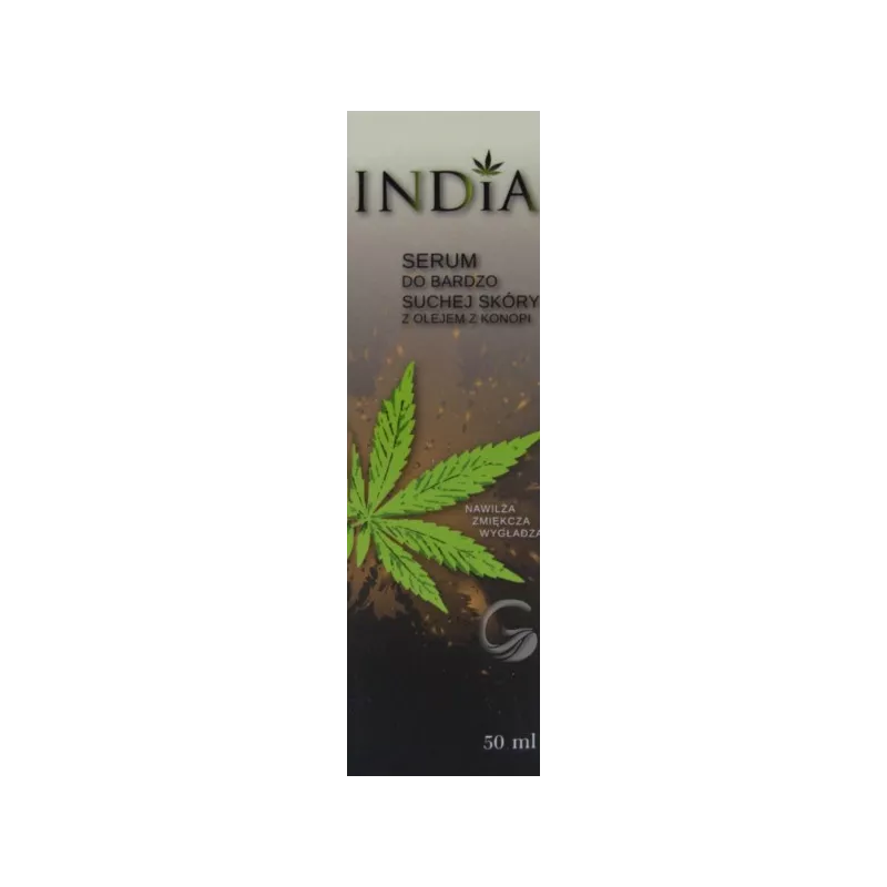 India Serum do Suchej Skóry Z Olejem Z Konopi 50ml India Serum do Suchej Skóry Z Olejem Z Konopi 50ml