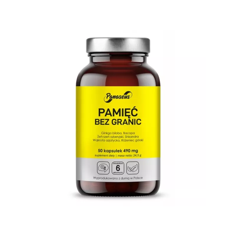 Panaseus Pamięć bez granic 490 mg 50 kap