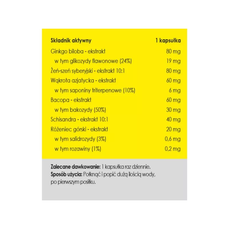 Panaseus Pamięć bez granic 490 mg 50 kap