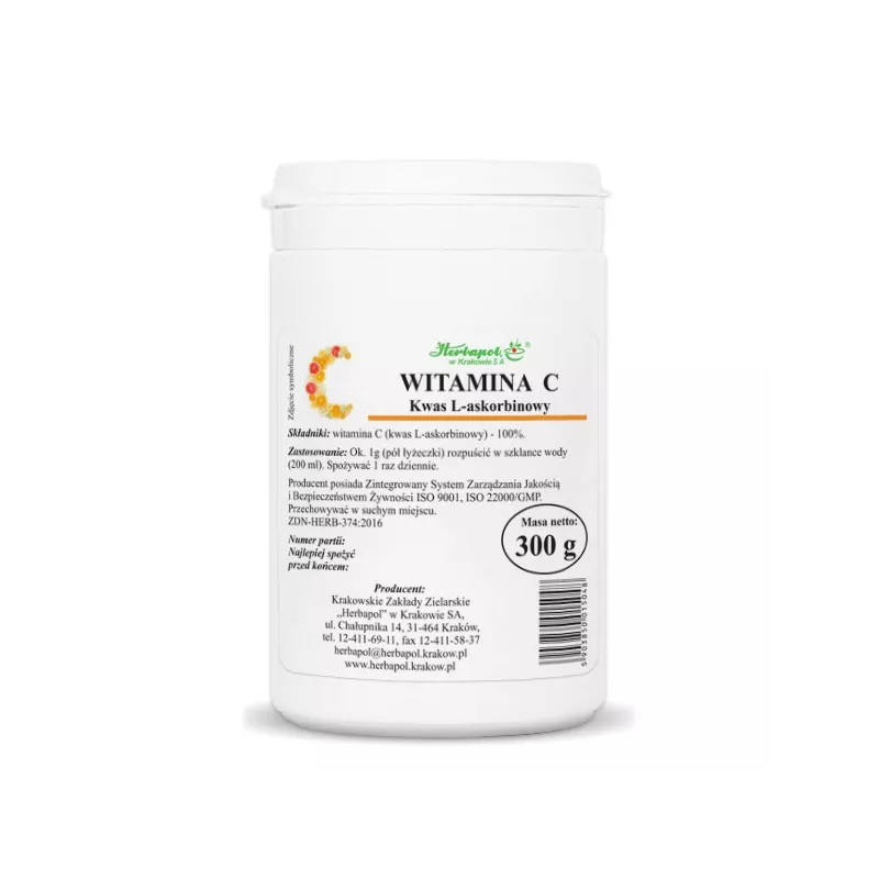 Herbapol Witamina C 300 g kwas l-askorbinowy
