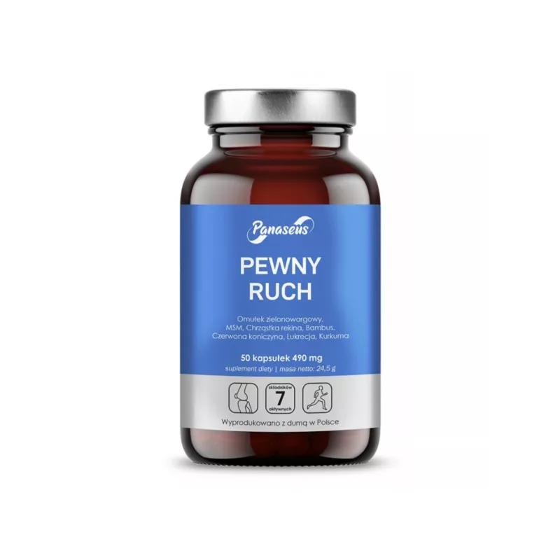 Panaseus Pewny Ruch 490 mg 50 kap chrząstka rekina Panaseus Pewny Ruch 490 mg 50 kap chrząstka rekina