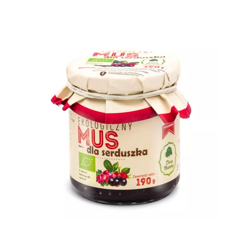Dary Natury Mus dla serduszka Eko 190g Dary Natury Mus dla serduszka Eko 190g