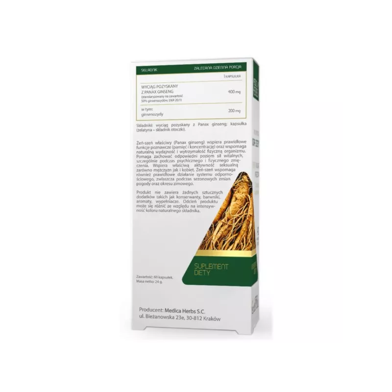 Medica Herbs Żeń-Szeń właściwy (koerański) forte