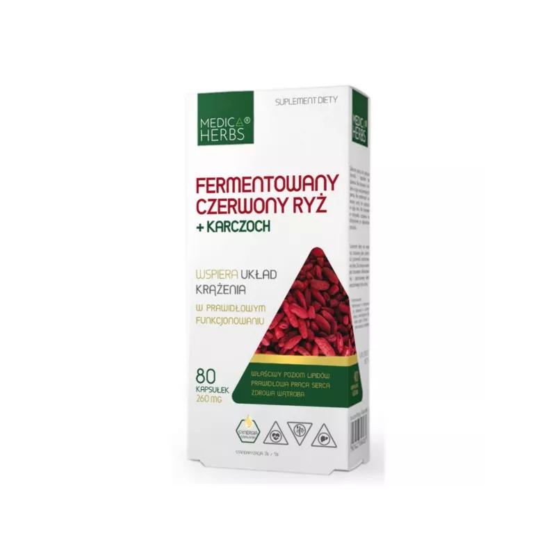Medica Herbs Fermentowany Czerwony Ryż + Karczoch Medica Herbs Fermentowany Czerwony Ryż + Karczoch