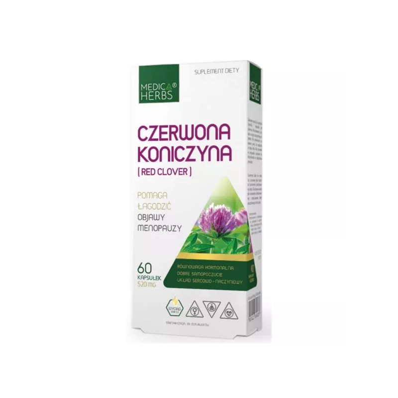 Medica Herbs Czerwona Koniczyna Red Clover 60 k Medica Herbs Czerwona Koniczyna Red Clover 60 k