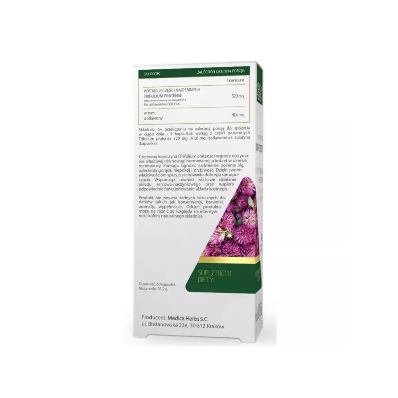 Medica Herbs Czerwona Koniczyna Red Clover 60 k Medica Herbs Czerwona Koniczyna Red Clover 60 k