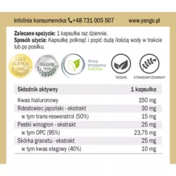 Yango Kwas Hialuronowy Pro-Beauty 90 Kaps. Yango Kwas Hialuronowy Pro-Beauty 90 Kaps.