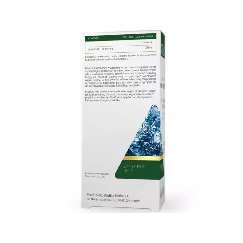 Medica Herbs Kwas Hialuronowy 40 k Medica Herbs Kwas Hialuronowy 40 k