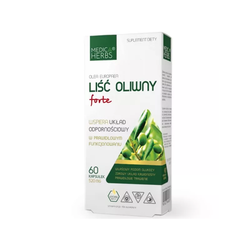 Medica Herbs Liść Oliwny forte 60 k