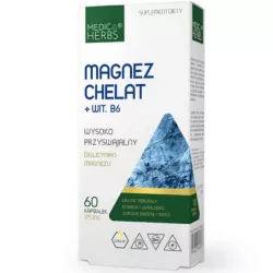 Medica Herbs Magnez Chelat + Wit. B 60 k Medica Herbs Magnez Chelat + Wit. B 60 k