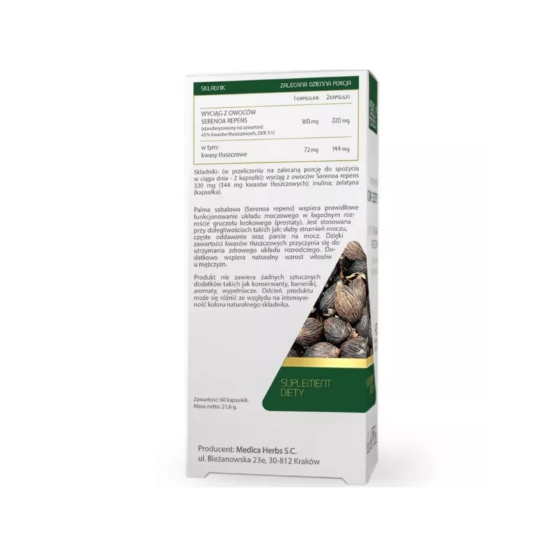 Medica Herbs Palma Sabałowa 60 k