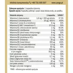 Yango Multiwitamina dla nastolatków 90 k Yango Multiwitamina dla nastolatków 90 k