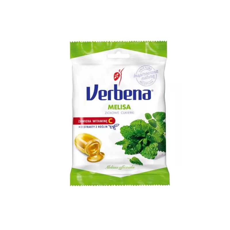 Verbena Melisa cukierki ziołowe 60g Verbena Melisa cukierki ziołowe 60g