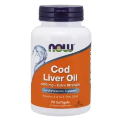 Now Foods Tran Cod Liver Oil 1000mg 90 softgels