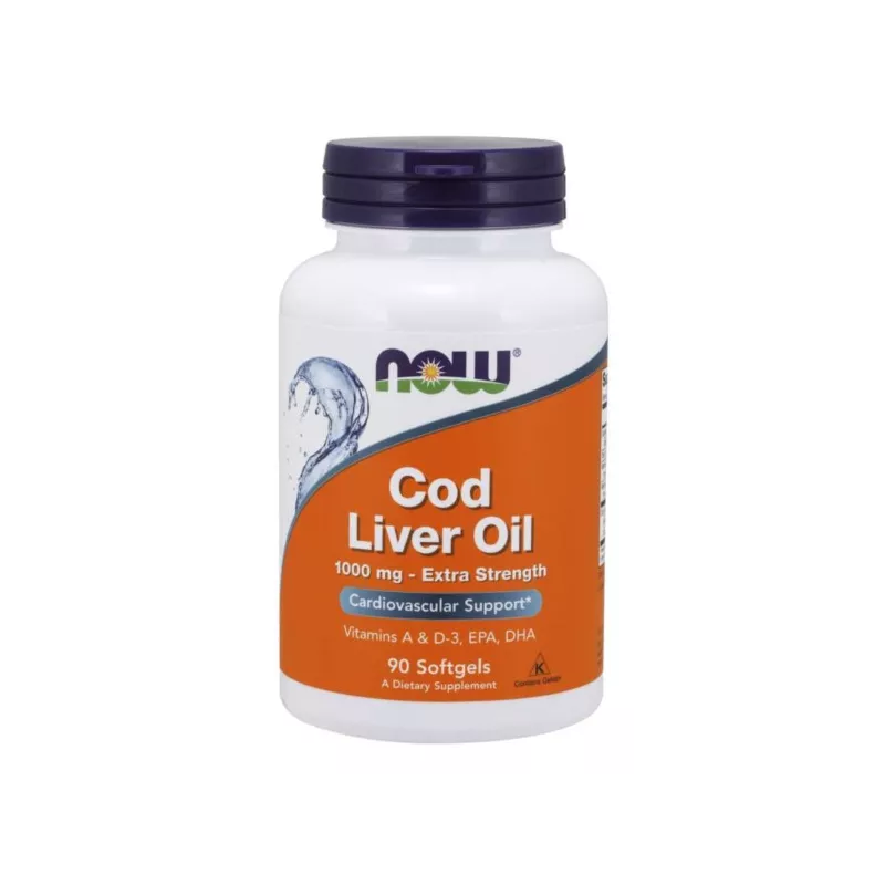 Now Foods Tran Cod Liver Oil 1000mg 90 softgels