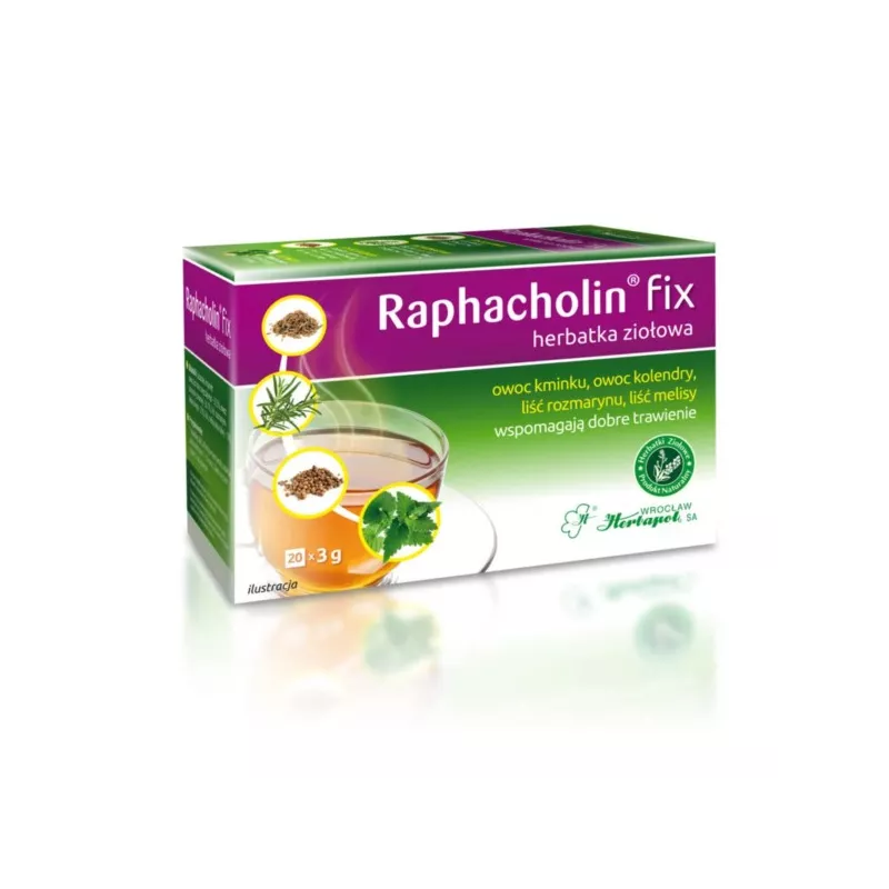 Herbapol Wrocław Raphacholin fix 20 saszetek Herbapol Wrocław Raphacholin fix 20 saszetek
